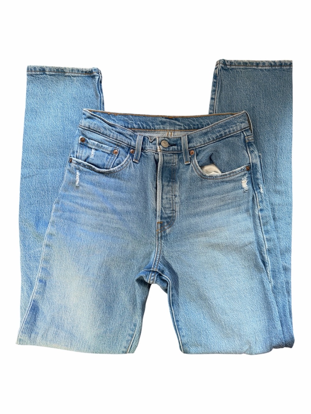 Levi's W27 L32 Medium Wash Straight Leg Jeans